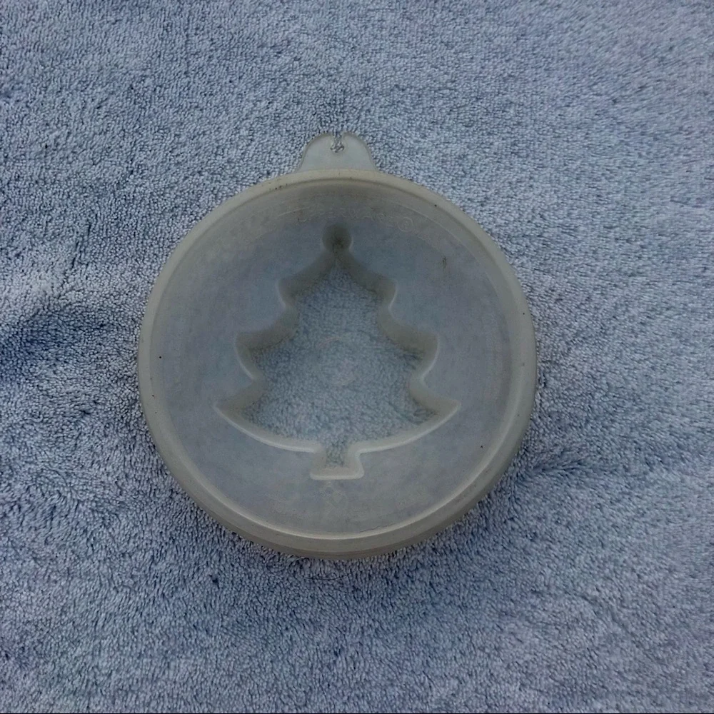 Tupperware Christmas Tree Lid Jello Mold Lid